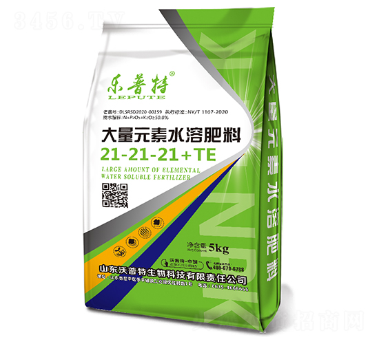 大量元素水溶肥料21-21-21+TE-樂普特