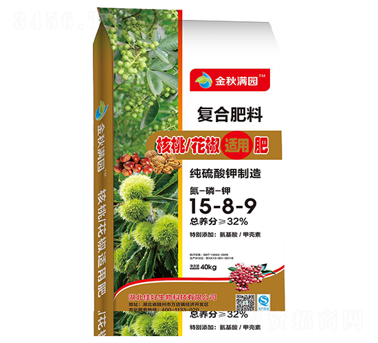 核桃花椒適用復(fù)合肥料15-8-9-金秋滿園-佳好生物