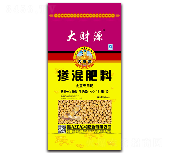 大豆專用摻混肥料15-25-10-大財源-龍興肥業(yè)