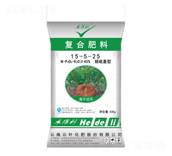 魔芋專用復(fù)合肥料15-5-25-云葉化肥