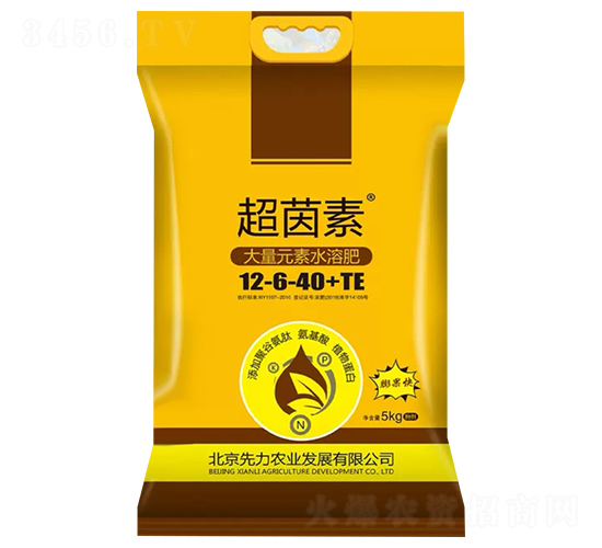 大量元素水溶肥料12-6-40+TE-超菌素-錁鏹生物