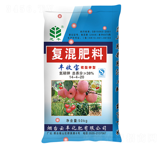 50kg復(fù)混肥料14-4-20-芝豐-云豐化肥