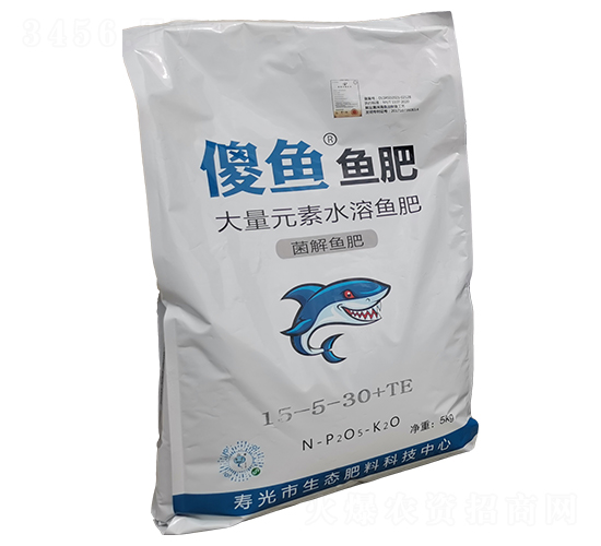 大量元素水溶魚肥15-5-30+TE-傻魚-生態(tài)肥料