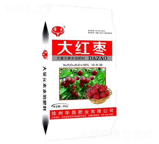 大量元素水溶肥料12-8-30-大紅棗-華昌肥業(yè)