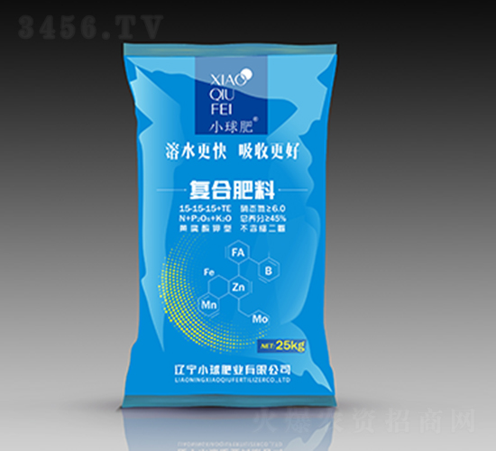 黃腐酸鉀型復合肥料15-15-15+TE-小球肥