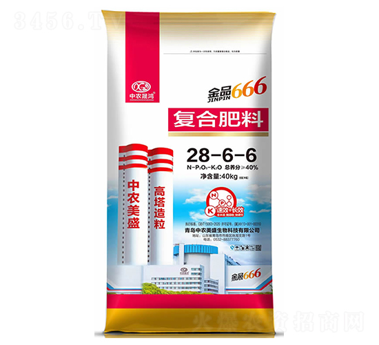 40%金品666復合肥料28-6-6-中農(nóng)晟鴻-中農(nóng)美盛