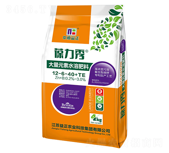 大量元素水溶肥料12-6-40+TE-葆力秀-中植益正