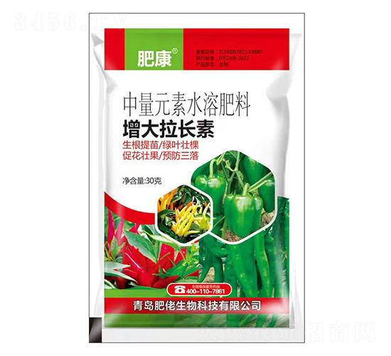 辣椒專用中量元素水溶肥料-增大拉長(zhǎng)素-鑫肥佬-肥佬生物